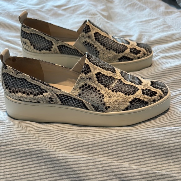 Vince Python Pattern Slip-On Shoes - Picture 3 of 9